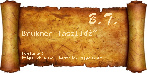 Brukner Tasziló névjegykártya